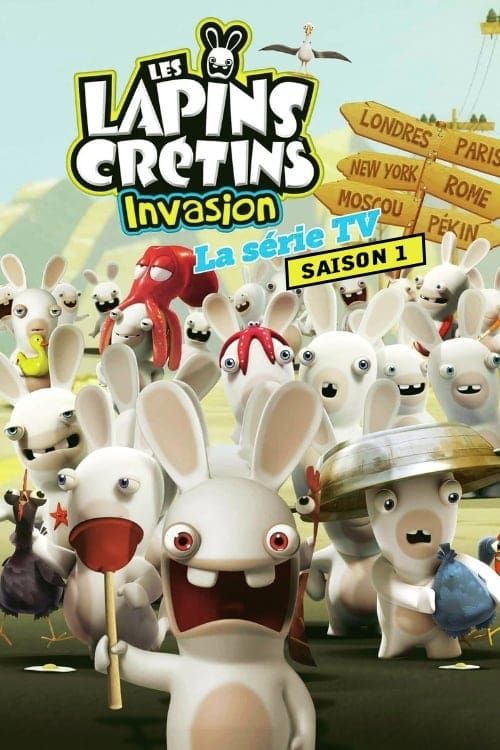 Les Lapins Crétins : invasion saison 1 poster